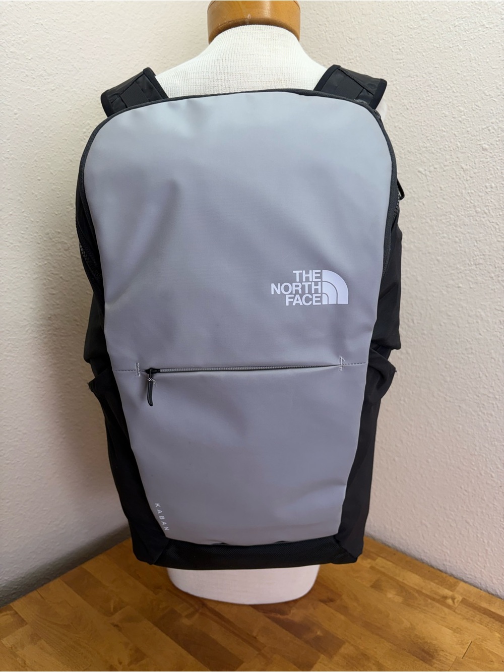 The North Face Kaban Backpack Gray Black Laptop Travel Commuter Work Bag - Picture 2 of 12